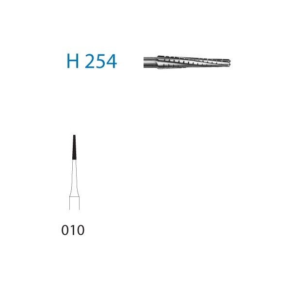 H254.316.010 Fresa Tungsteno Turbina Tallo Largo 1 Unidad