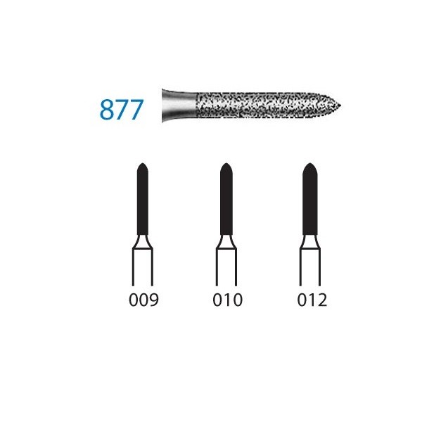 877.314 Fresa Turbina Diamante 5 Uds