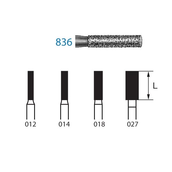 836.314 Fresa Diamante Turbina 5 Uds