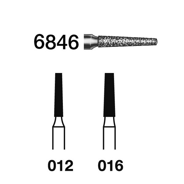 6846.314 Fresa Diamante Turbina 5 Uds