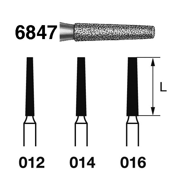 6847.314 Fresa Diamante Turbina 1 Unidad