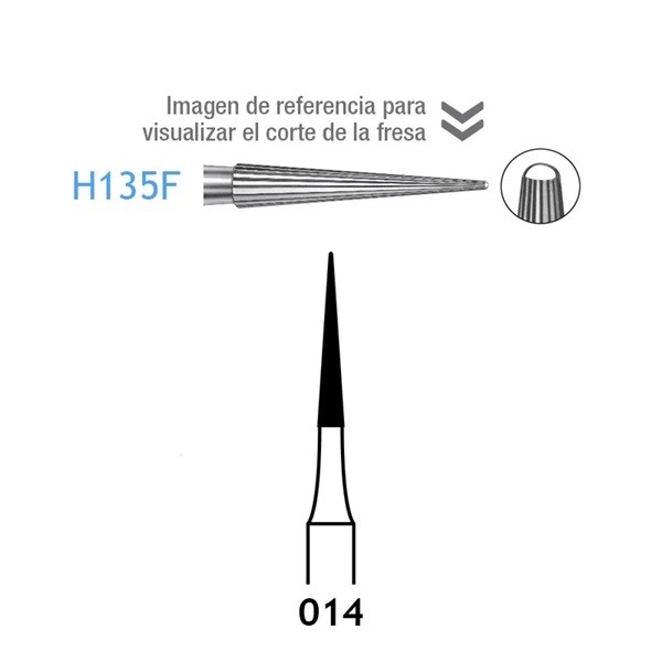 H135F.314.014 Fresa Tungsteno Turbina 1 ud