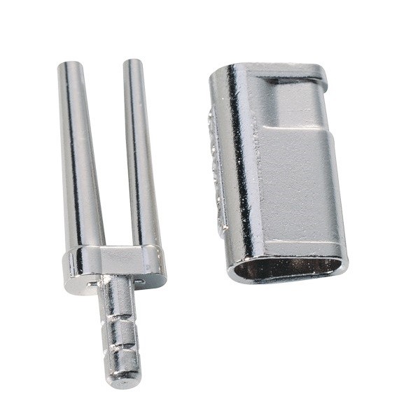 Bi-V-Pin con perfil en V y manguito metálico 1000 ud