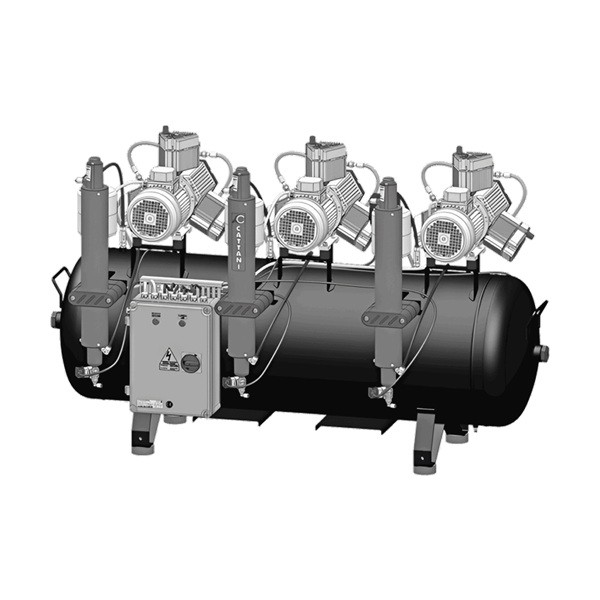 Compresor Cattani AC 900 Para 15 equipos