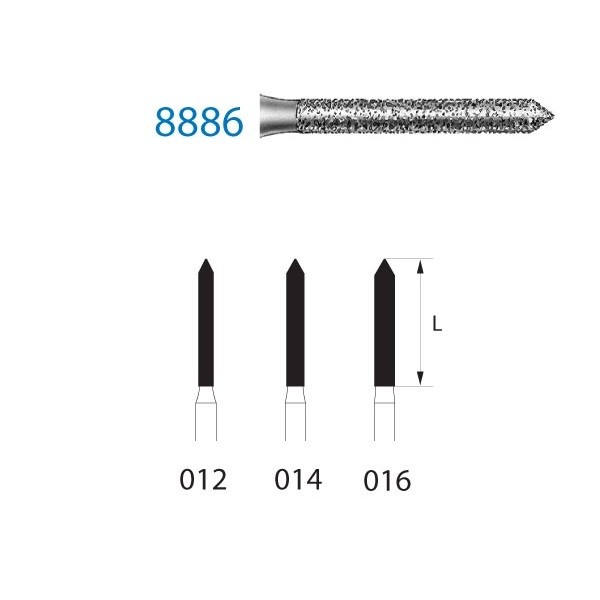 8886.314 Fresa Diamante Turbina 1 Unidad