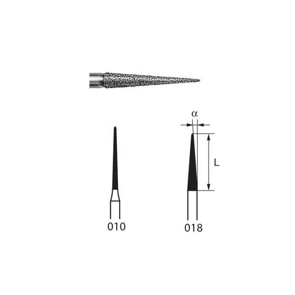 859.314 Fresa Diamante Turbina 5 Uds