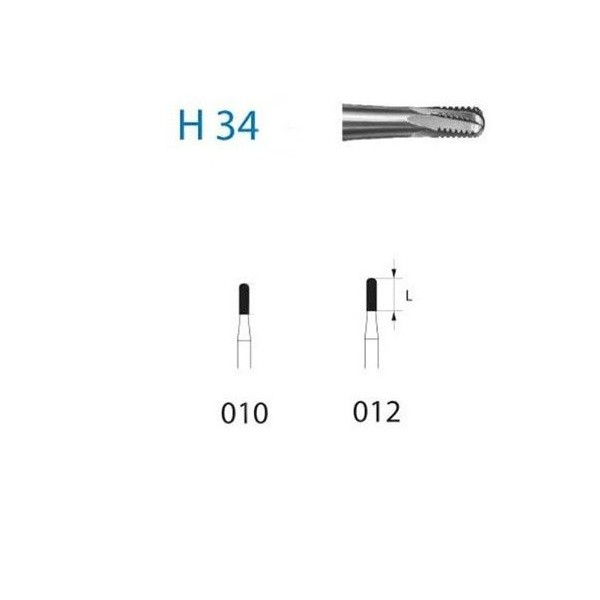 H34.314 Fresa Para cortar Coronas Komet 5 uds