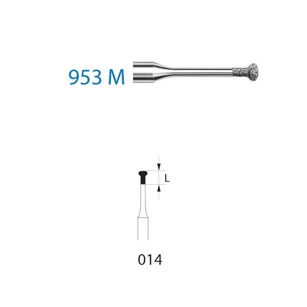 953M.314.014 Fresa Diamante Turbina 5 Uds