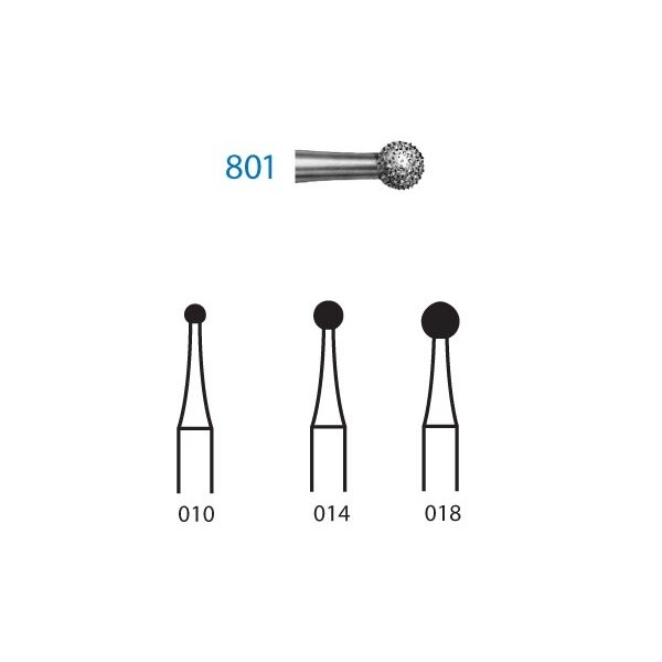 801.313 Fresa Diamante Turbina 5 Uds