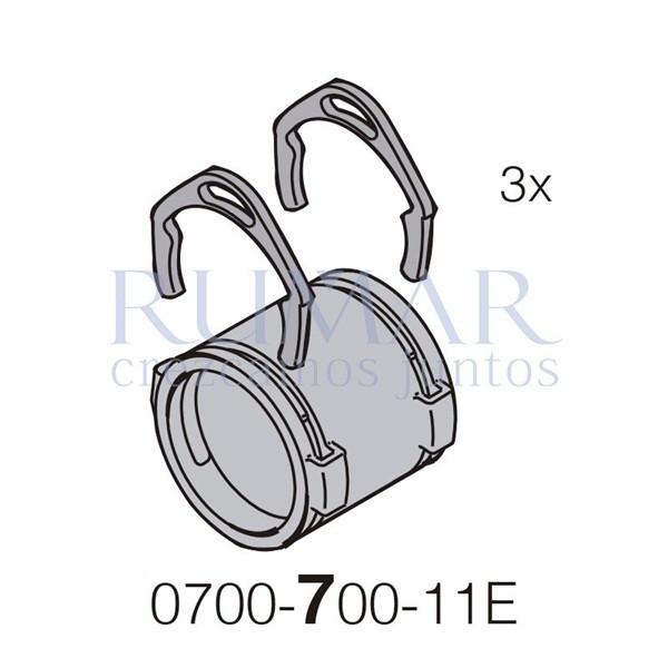 DürrConnect hembra-hembra (K), 5uds