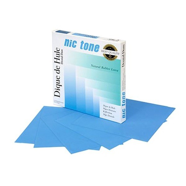 NIC TONE Dique de goma Azul 36 uds Medio