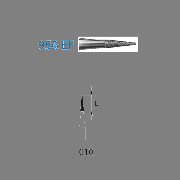 956EF.314.010 Fresa Diamante Turbina 5 Uds