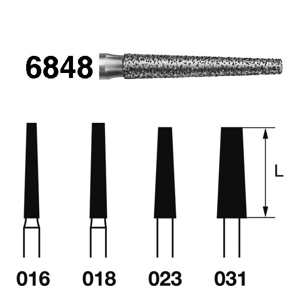 6848.314 Fresa Diamante Turbina 1 Unidad