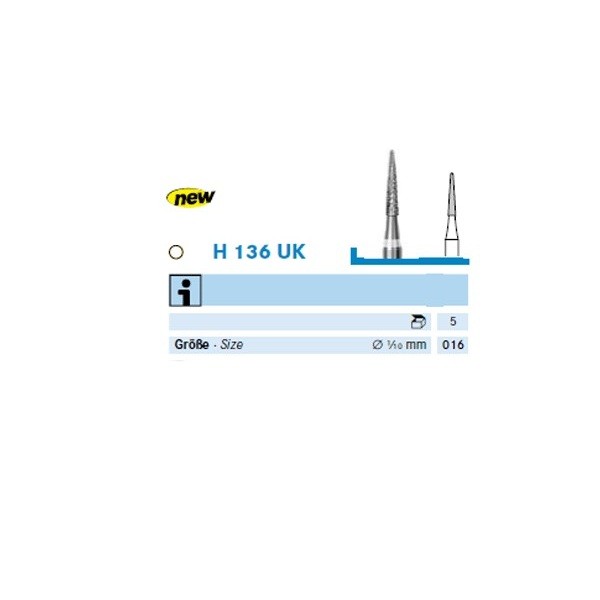 H136UK.104.016 Fresa Pieza de mano Komet 1 Ud