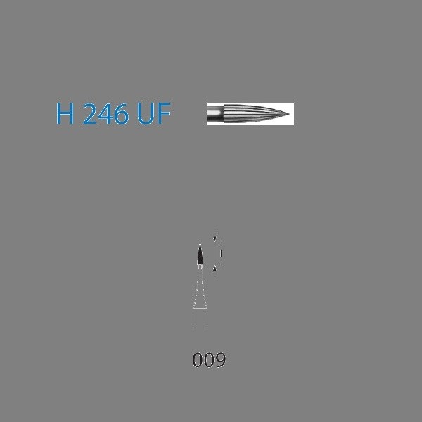 H246UF.314.009 Fresa Turbina 30 Filos 5 uds