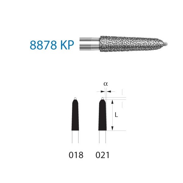8878KP.314 Fresa Diamante Turbina 5 Uds
