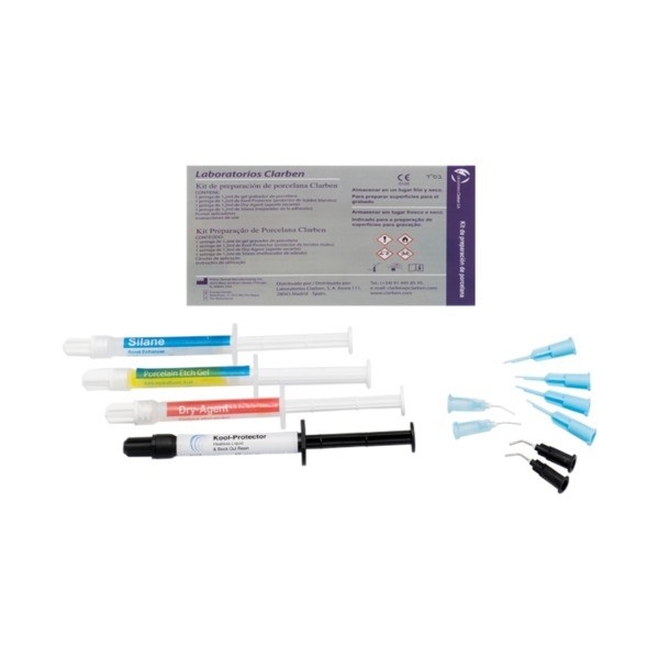 Kit Preparación Porcelana Clarben 4x 1.2ml
