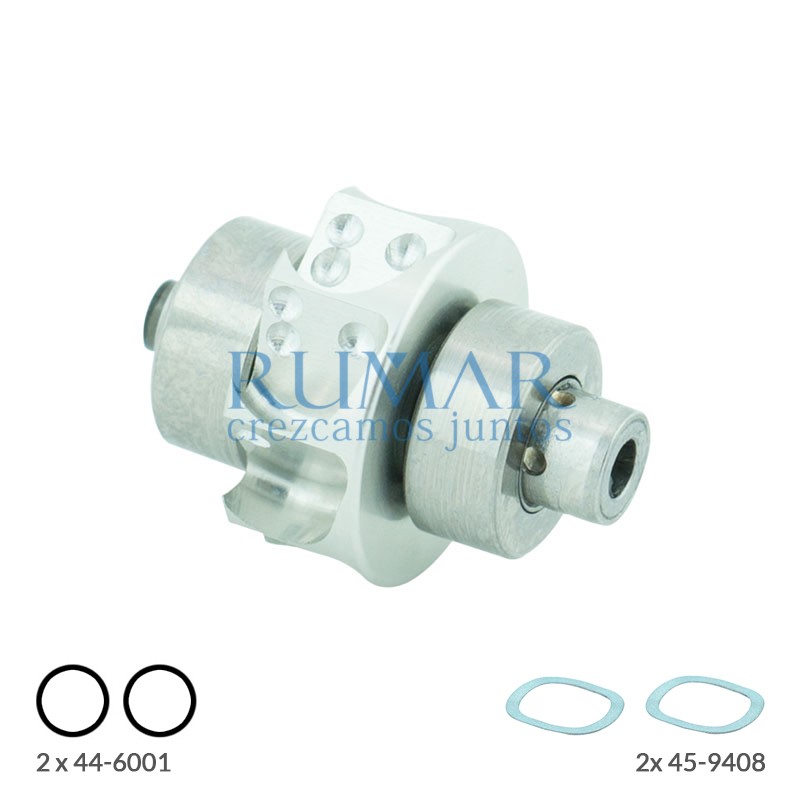 Rotor rm compatible con turbina W&H Synea TA-98 sin luz (tapa 2 muescas) / TA-98L/LC / Alegra TE-95 (2003-2008)