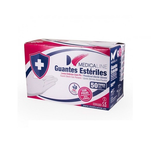 Guante Látex Estéril con Polvo 50 pares