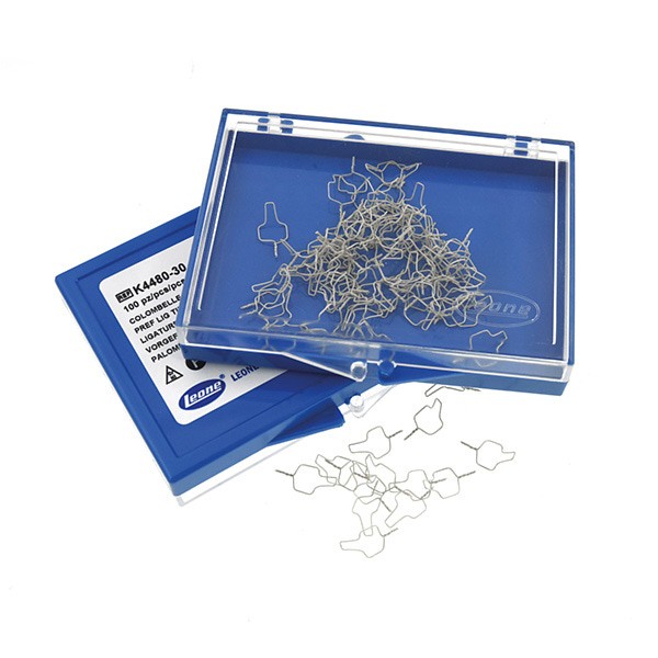 Ligaduras de alambre preformadas Natura .012 Cortas 100 Uds