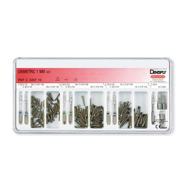 Unimetric Espigas Metálicas Kit 1,0mm Dentsply