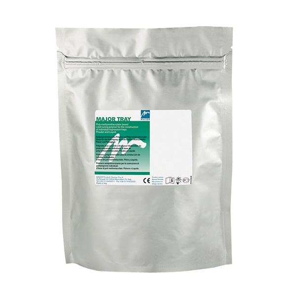 Major Tray Polvo Amarillo 500g Resina autopolimerizable para cubetas - Imagen 1